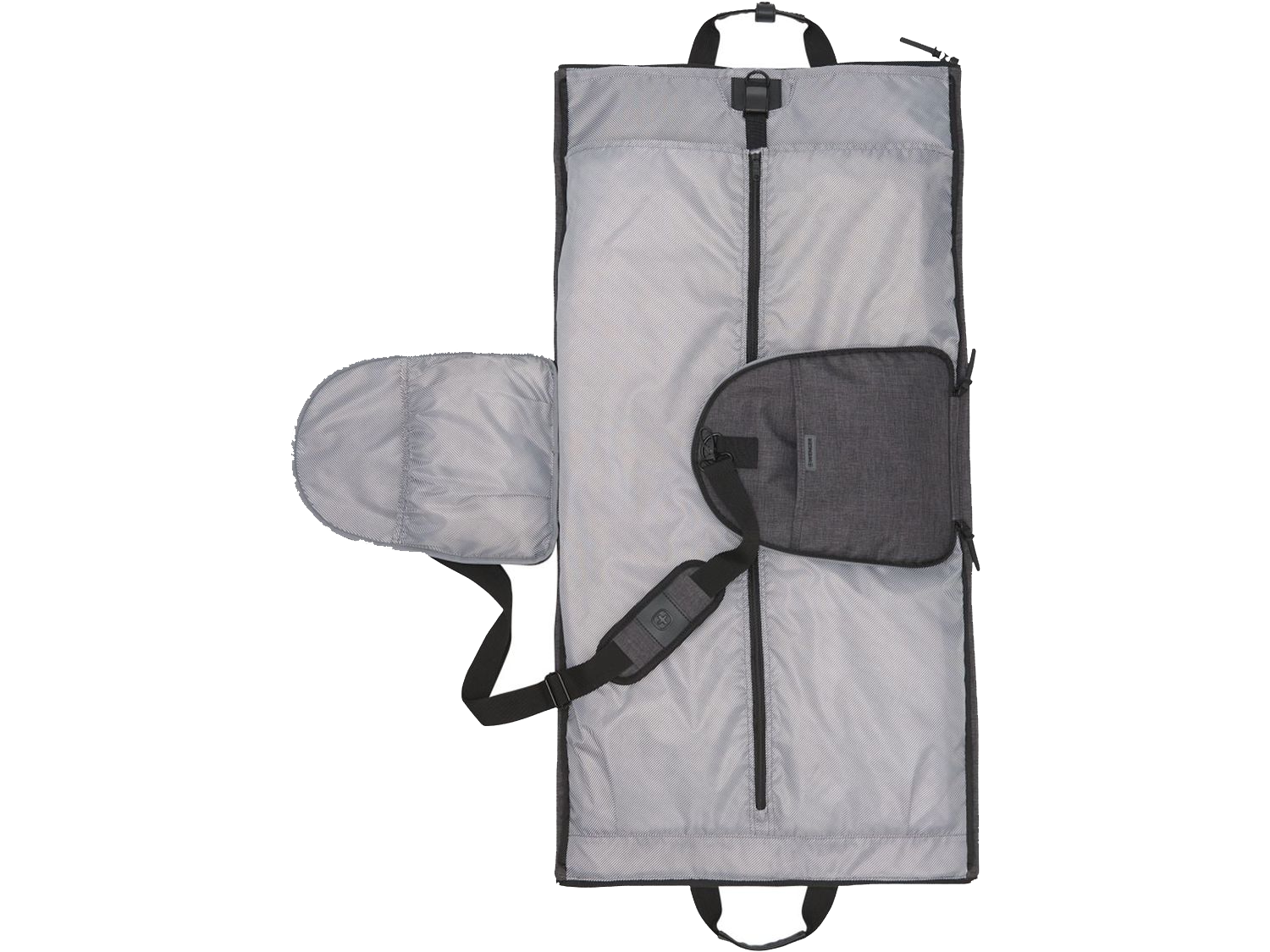Wenger RPET Garment Duffle Bag - Charcoal - Garment Duffel Bags