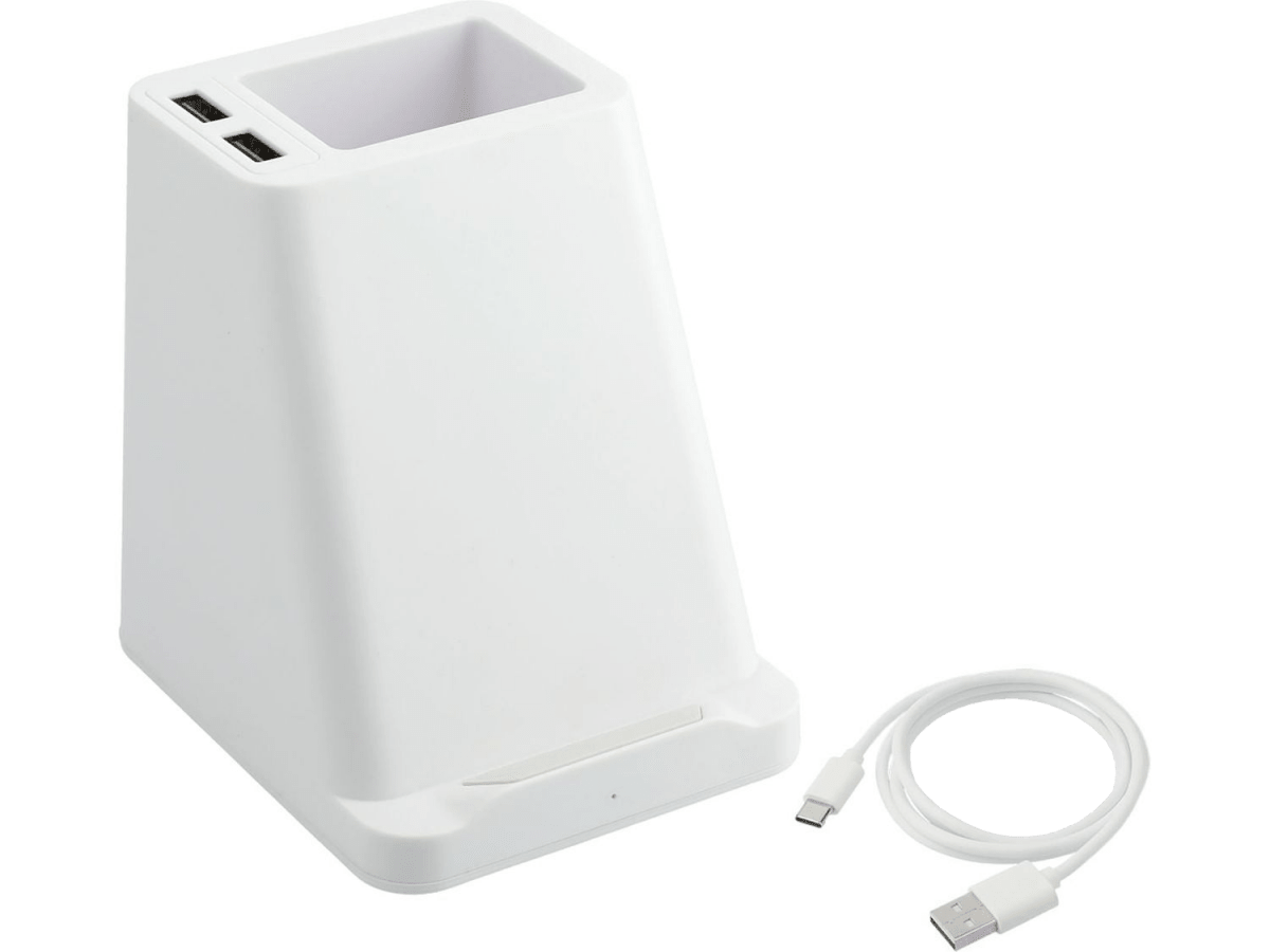 Wireless Charging Pen Holder w/ Dual Outputs - Charging Stands - SwagWear