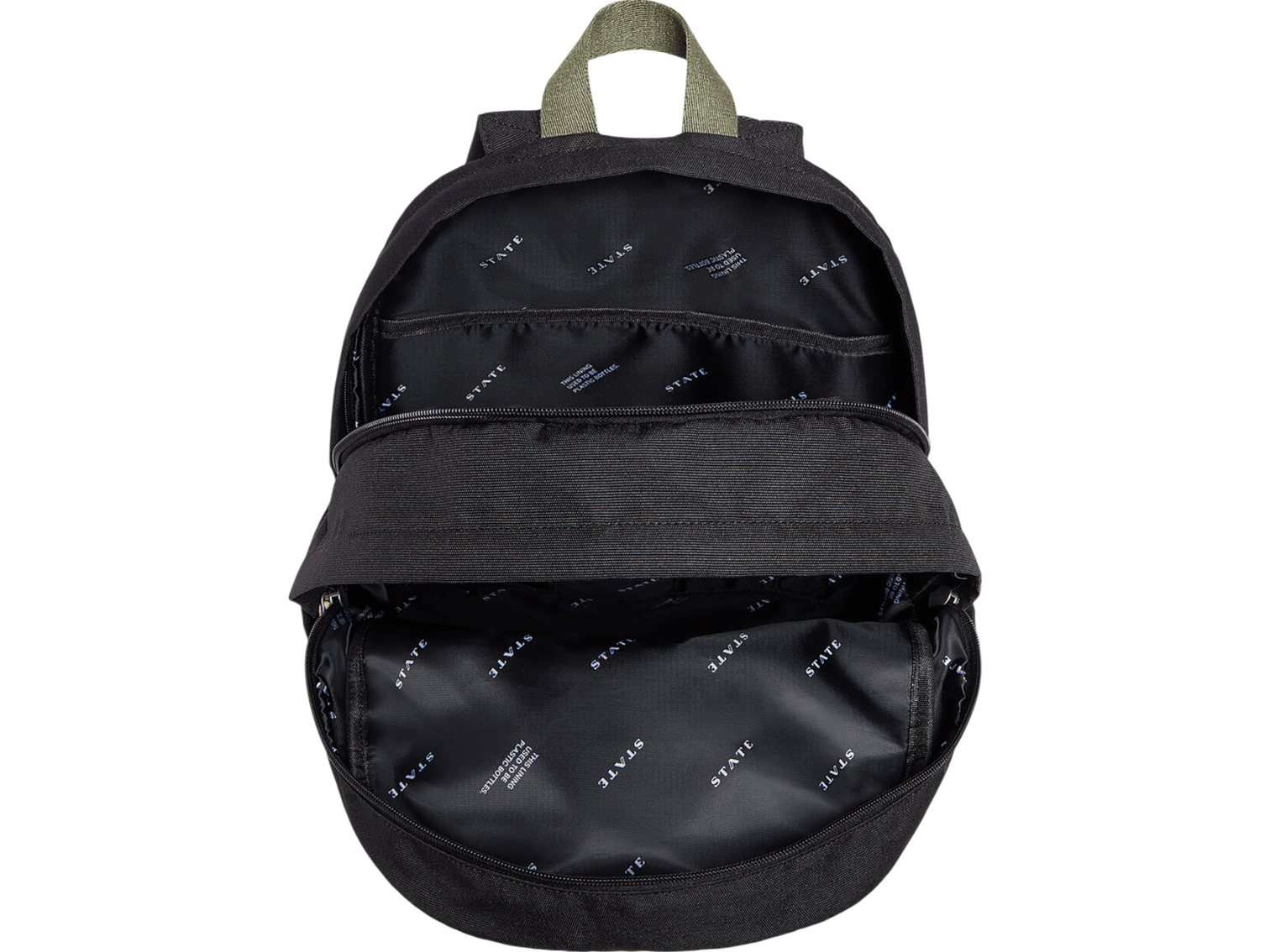 STATE Bags Kane Large Double Pocket Polycanvas Backpack