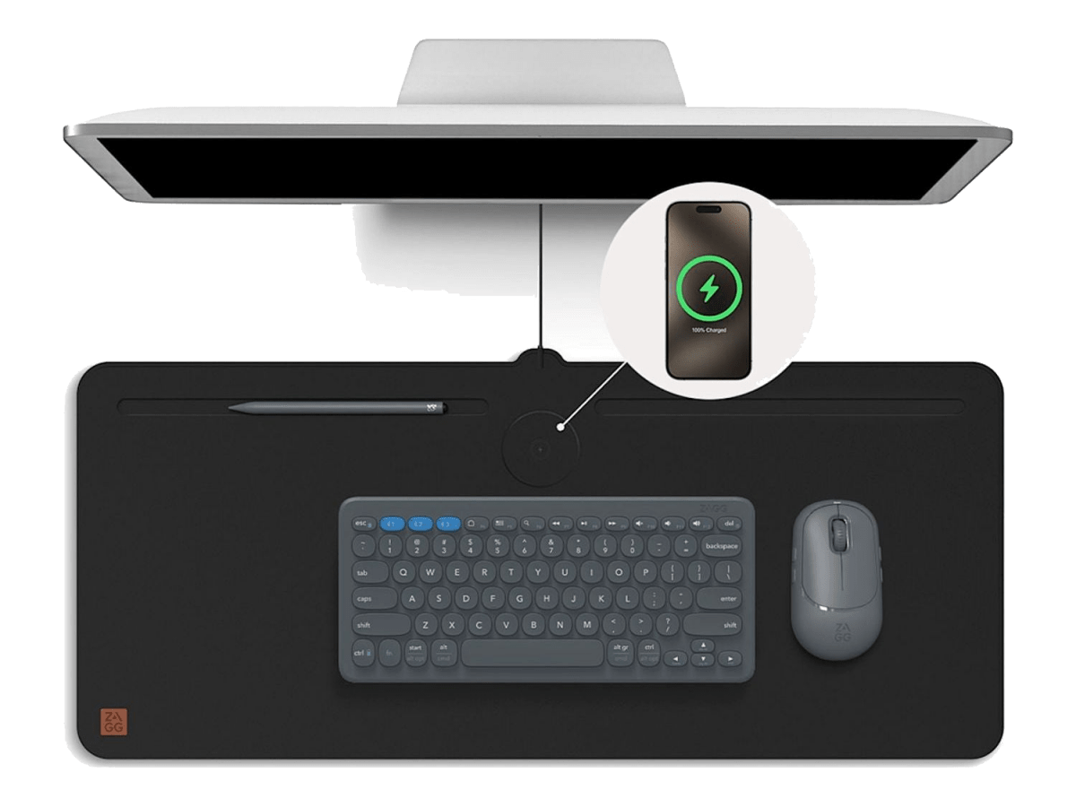 Zagg Desk Mat with Wireless Charging - Charging Pads - SwagWear