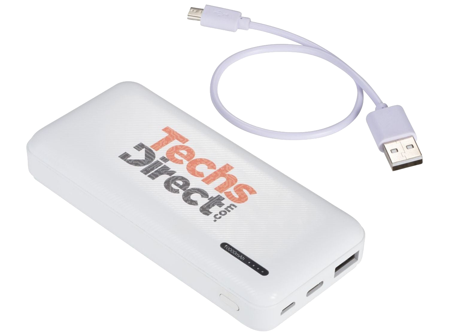 Zodiac High Density 10000 mAh Power Bank - White - Wireless Power Banks