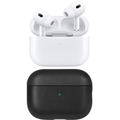 Apple AirPods Pro 2nd Generation w/ Classic Leather Case Black