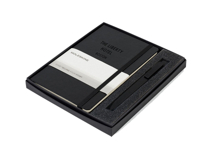 Moleskine® Medium Notebook and GO Pen Gift Set