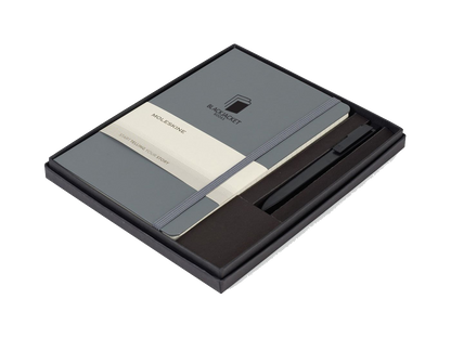 Moleskine® Large Notebook and GO Pen Gift Set