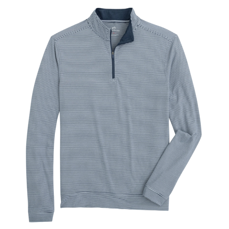 Southern Tide Men's Heather Cruiser Micro-Stripe Quarter-Zip