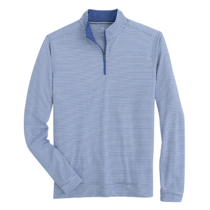 Southern Tide Men's Heather Cruiser Micro-Stripe Quarter-Zip