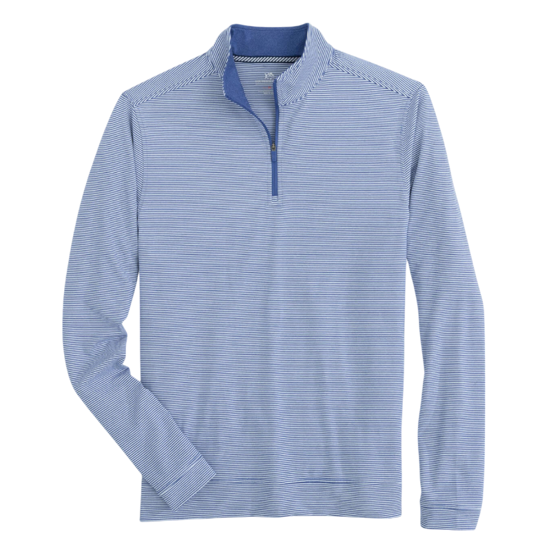 Southern Tide Men's Heather Cruiser Micro-Stripe Quarter-Zip