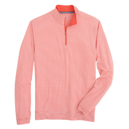 Southern Tide Men's Heather Cruiser Micro-Stripe Quarter-Zip