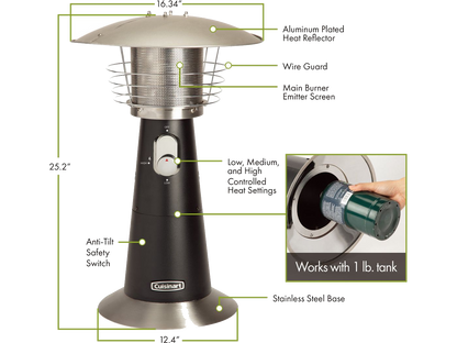 Cuisinart Outdoors® Tabletop Patio Heater