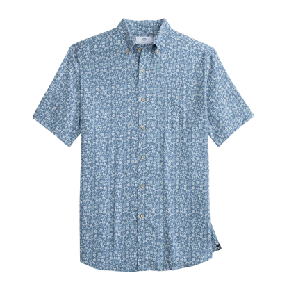 Southern Tide Men's Linen Rayon Ditzy Floral Short-Sleeve Sport Shirt