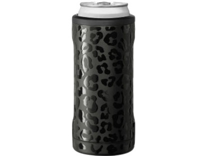 12 Oz. BrüMate Hopsulator Slim Fashion Colors - Onyx Leopard - Can & Bottle Sleeves