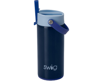12 Oz. Swig Life™ Flip + Sip Slim Tumbler - Blue with Light Blue Lid. / 12oz - Tumblers w/Straws