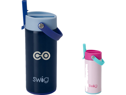 12 Oz. Swig Life™ Flip + Sip Slim Tumbler - Tumblers w/Straws