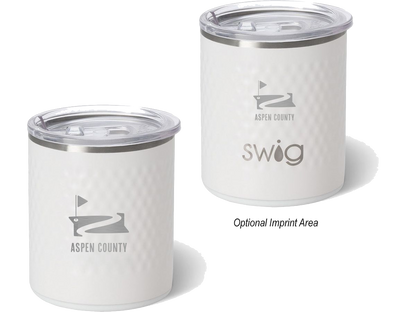 12 Oz. Swig Life™ Golf Partee Lowball Tumbler - White / 12oz - Golf Drinkware