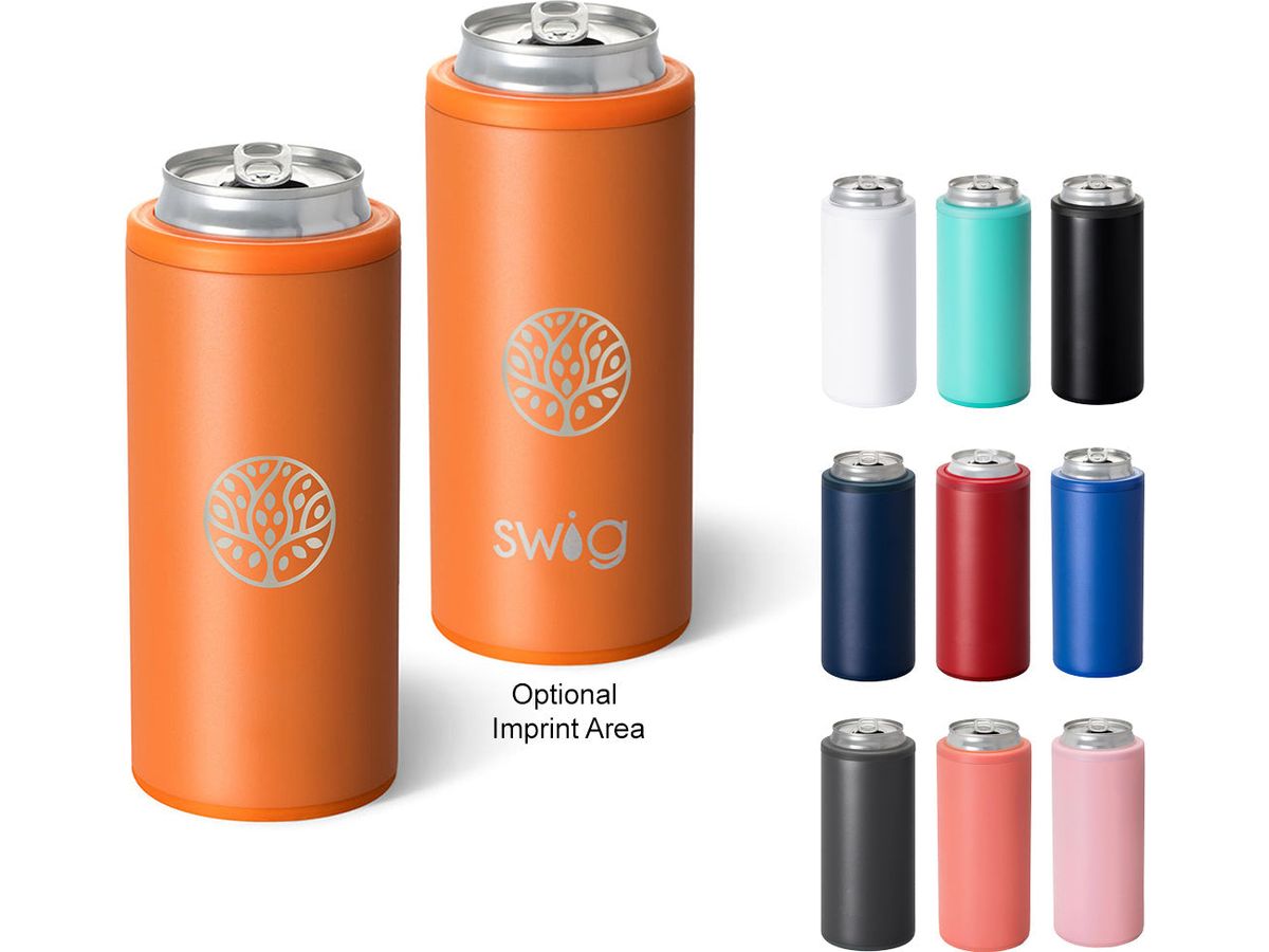 12 Oz. Swig Life™ Skinny Can Cooler - Can & Bottle Sleeves - SwagWear