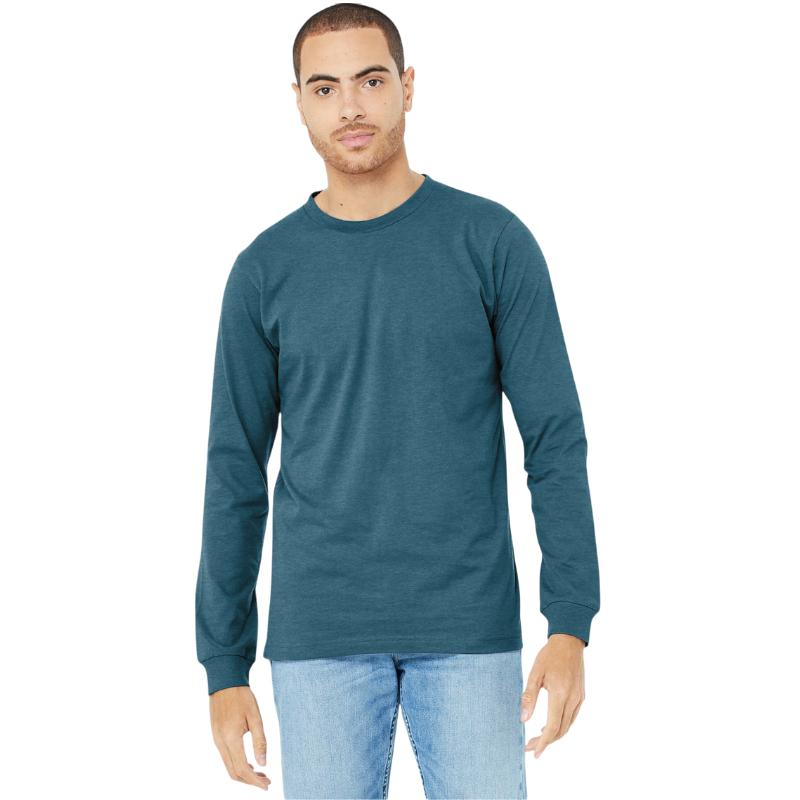 BELLA+CANVAS® Unisex Heather CVC Long Sleeve Tee