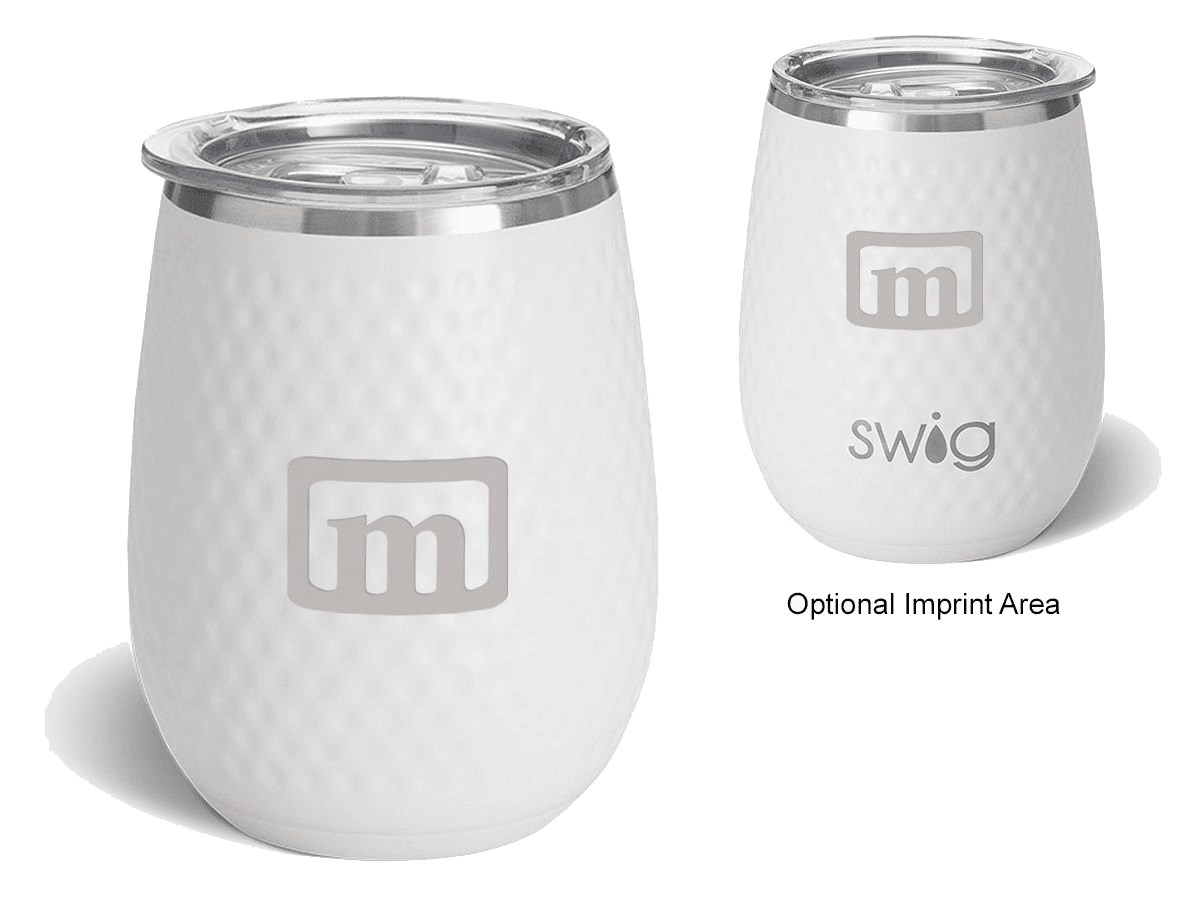 14 Oz. Swig Life™ Golf Stainless Steel Stemless Wine Tumbler - Golf Drinkware - SwagWear