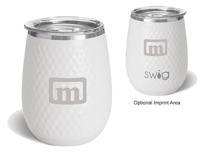 14 Oz. Swig Life™ Golf Stainless Steel Stemless Wine Tumbler - Golf Drinkware - SwagWear