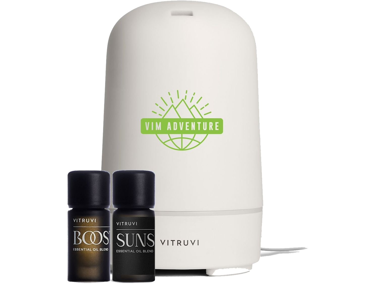 Vitruvi Glow Diffuser and Essential Oils Bundle Set