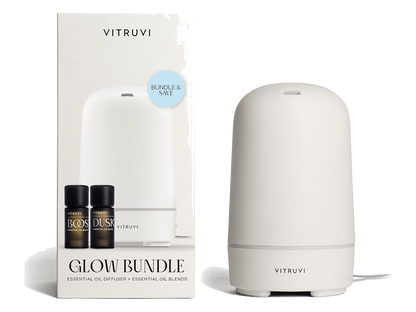 Vitruvi Glow Diffuser and Essential Oils Bundle Set