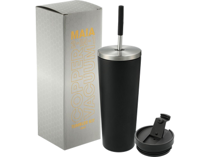 Maia 2-in-1 Copper Vacuum Tumbler Kit 24oz