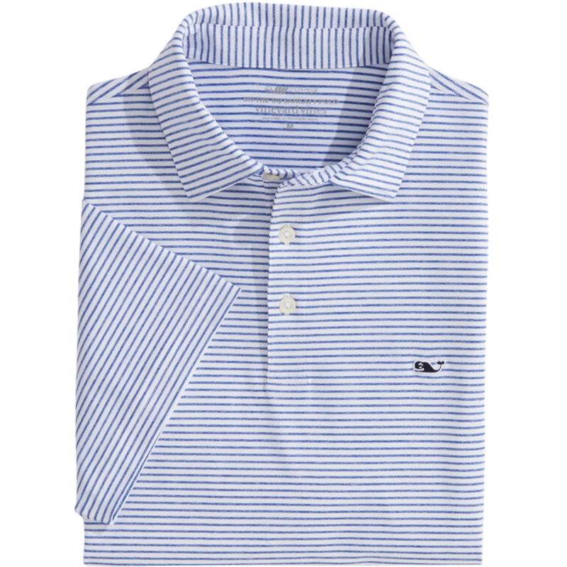 Vineyard Vines Men's Bradley Stripe Signature Sankaty Polo