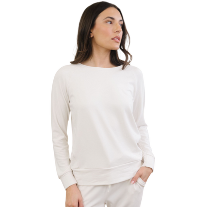 Cozy Earth Women's Ultra-Soft Bamboo Pullover Crew