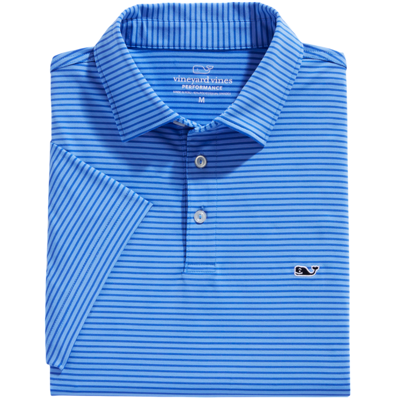 Vineyard Vines Men's Bradley Stripe Signature Sankaty Polo