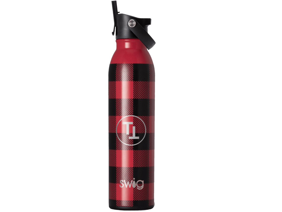 22 Oz. Swig Life™ Buffalo Plaid Stainless Steel Tumbler - Drinkware - SwagWear