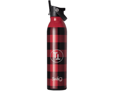 22 Oz. Swig Life™ Buffalo Plaid Stainless Steel Tumbler - Drinkware - SwagWear