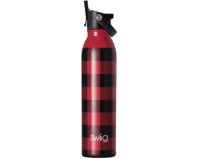 22 Oz. Swig Life™ Buffalo Plaid Stainless Steel Tumbler - Drinkware - SwagWear