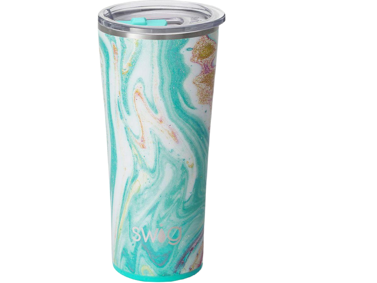 22 Oz. Swig Life™ Wanderlust Tumbler - Blue and Pink with White Accents / 22oz - Tumblers