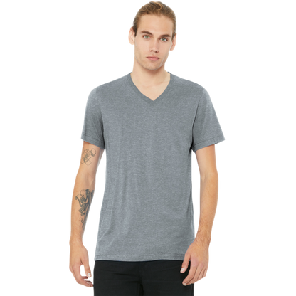 BELLA+CANVAS® Unisex Heather CVC V-Neck Tee