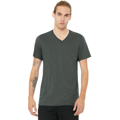 BELLA+CANVAS® Unisex Heather CVC V-Neck Tee