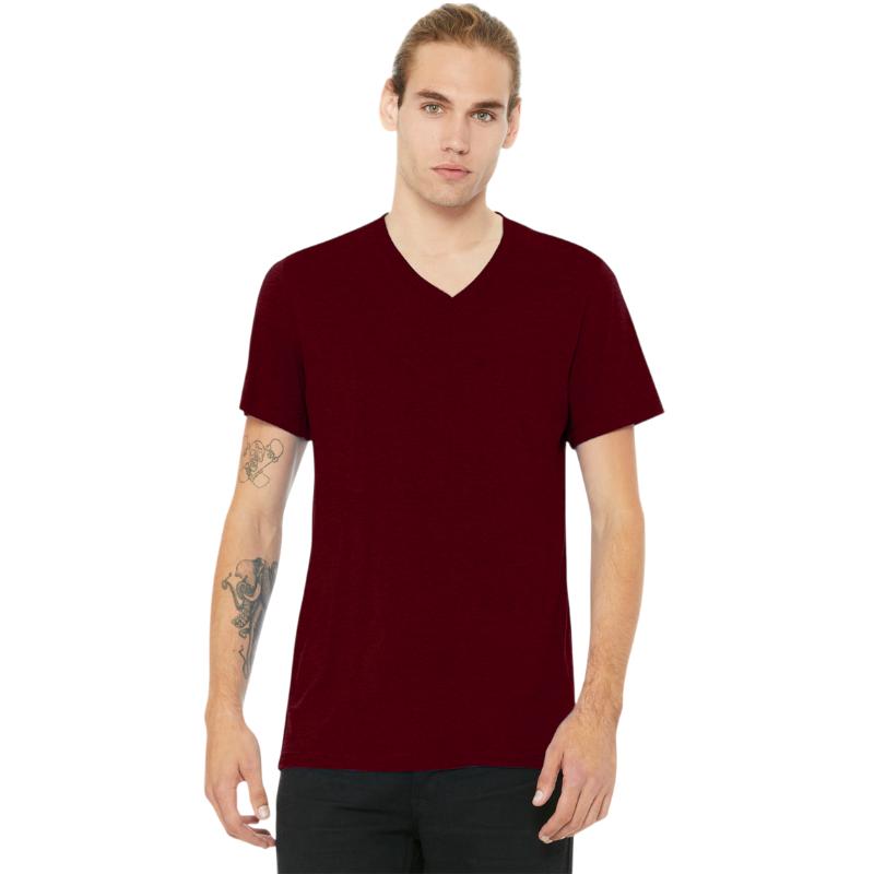 BELLA+CANVAS® Unisex Heather CVC V-Neck Tee