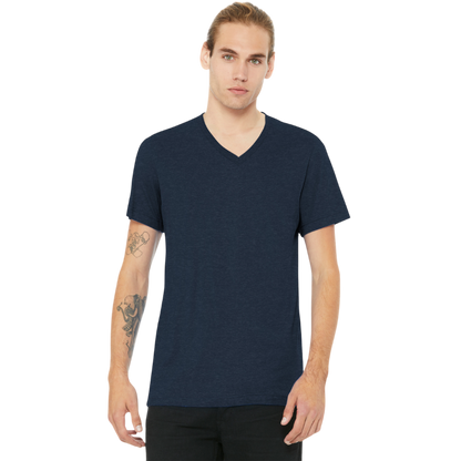 BELLA+CANVAS® Unisex Heather CVC V-Neck Tee