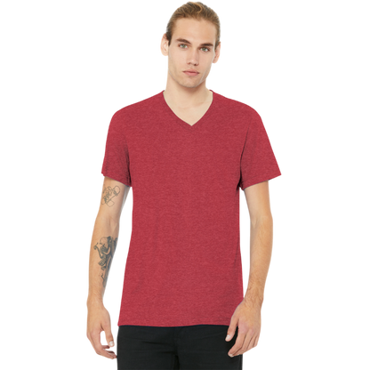 BELLA+CANVAS® Unisex Heather CVC V-Neck Tee