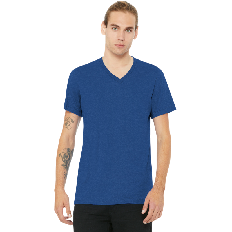BELLA+CANVAS® Unisex Heather CVC V-Neck Tee