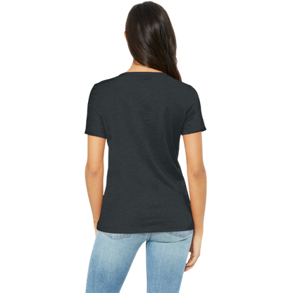 BELLA+CANVAS® Women’s Relaxed Heather CVC V-Neck Tee