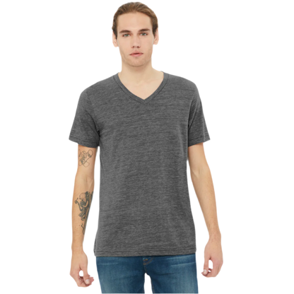 BELLA+CANVAS® Unisex Textured Jersey V-Neck Tee