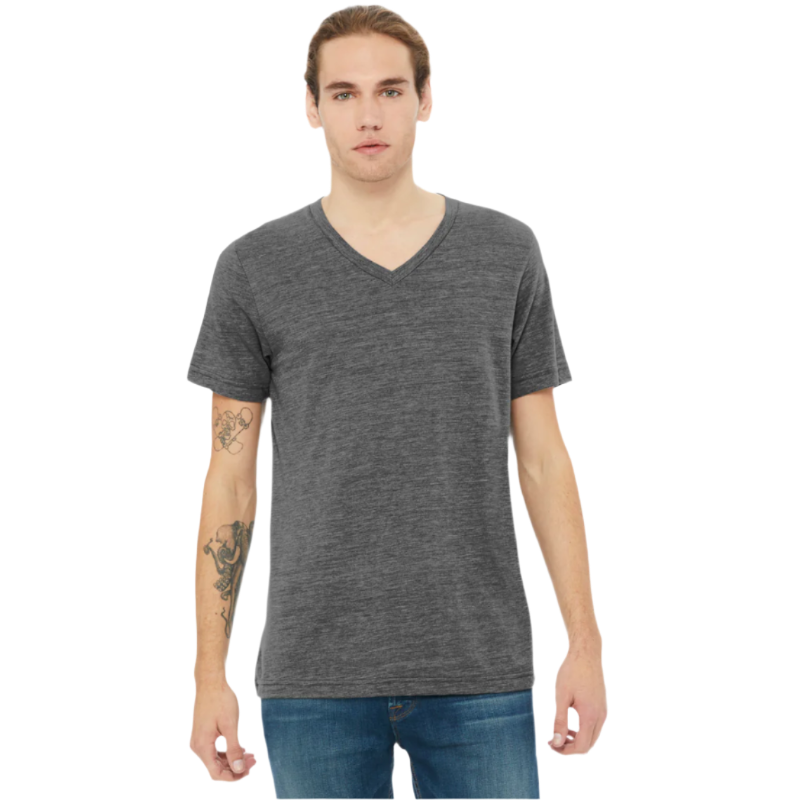 BELLA+CANVAS® Unisex Textured Jersey V-Neck Tee