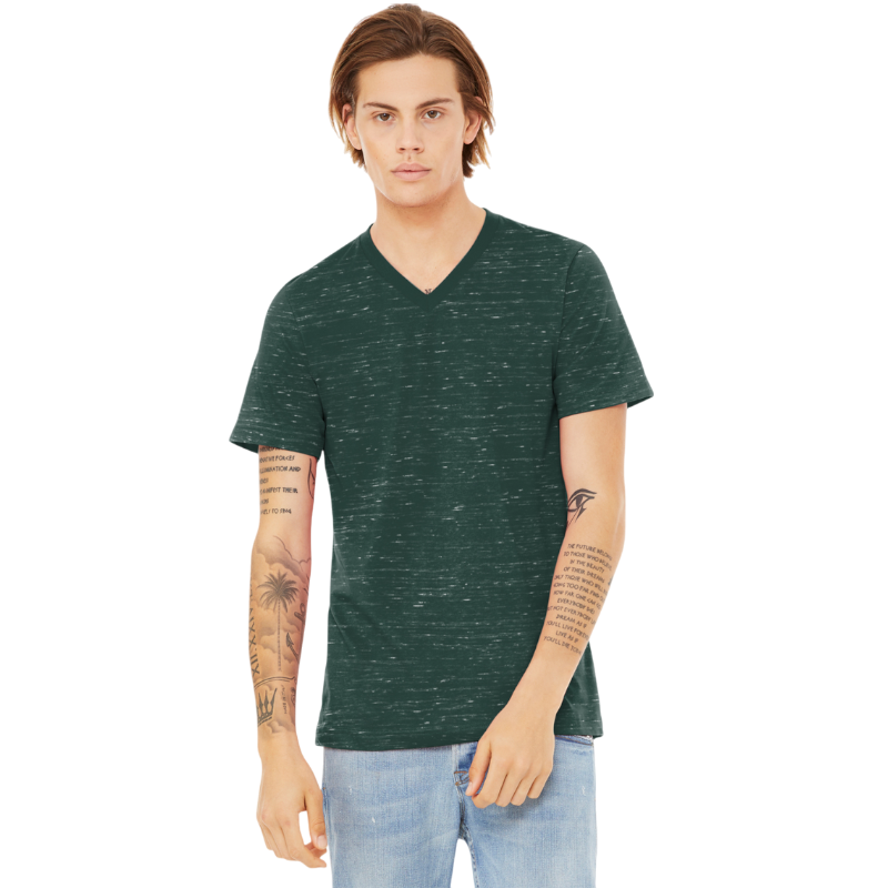 BELLA+CANVAS® Unisex Textured Jersey V-Neck Tee