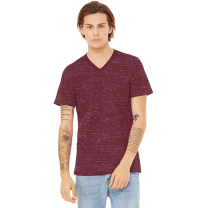 BELLA+CANVAS® Unisex Textured Jersey V-Neck Tee