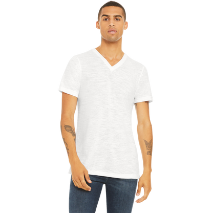 BELLA+CANVAS® Unisex Textured Jersey V-Neck Tee