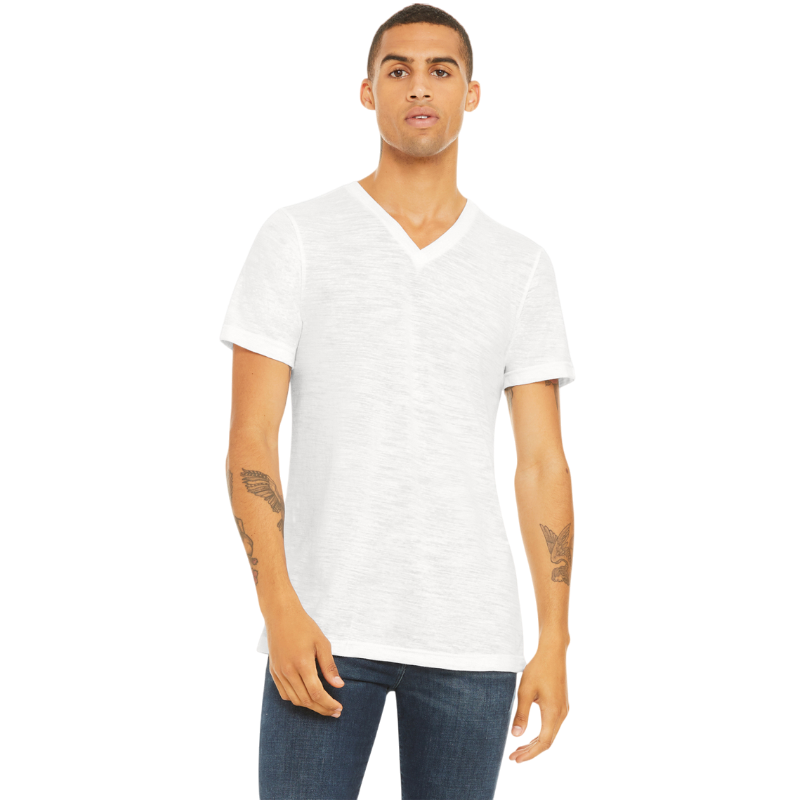 BELLA+CANVAS® Unisex Textured Jersey V-Neck Tee