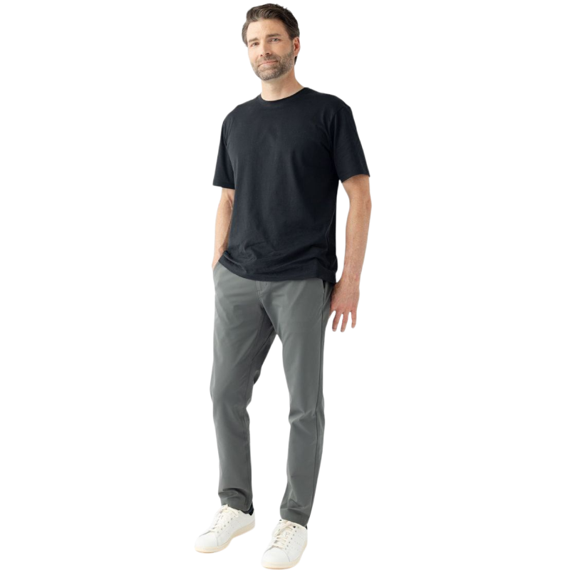 Man in olive tee with white background |Color:Olive