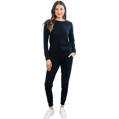 Cozy Earth Women's Ultra-Soft Bamboo Pullover Crew