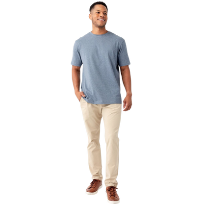 Man in olive tee with white background |Color:Olive