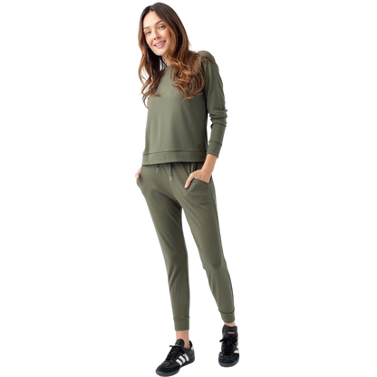 Cozy Earth Women's Ultra-Soft Bamboo Pullover Crew
