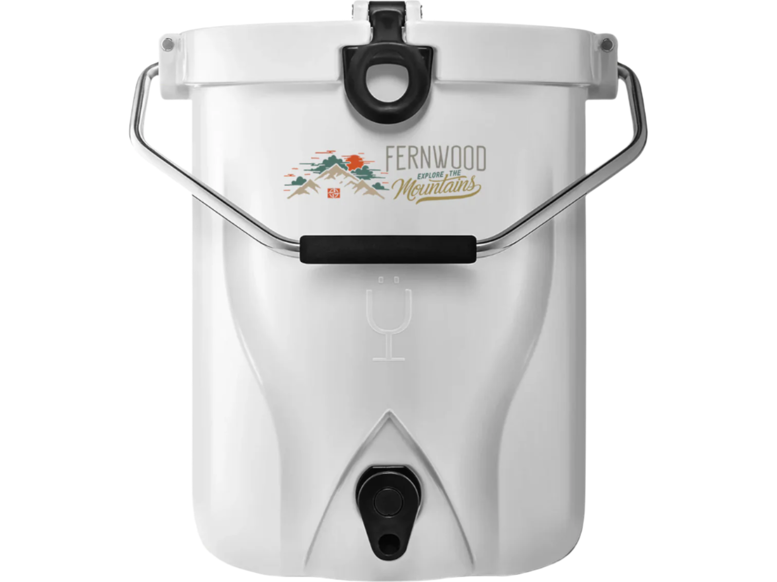 3 Gal. BrüMate BackTap™ Cooler - White / 12 Cans - Hard Coolers